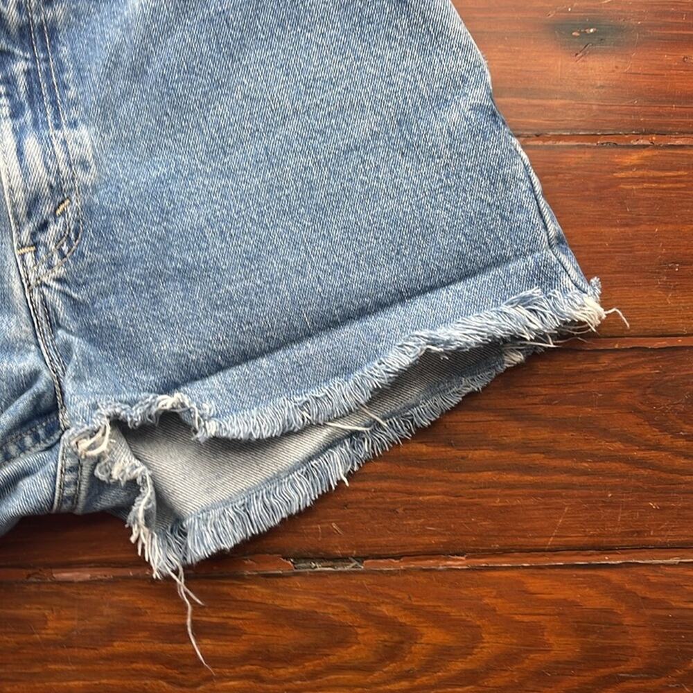 Vintage 90's Levi’s Dry Goods rigid denim hi rise cutoff jeans shorts sz 11 Jr. - Picture 4 of 6